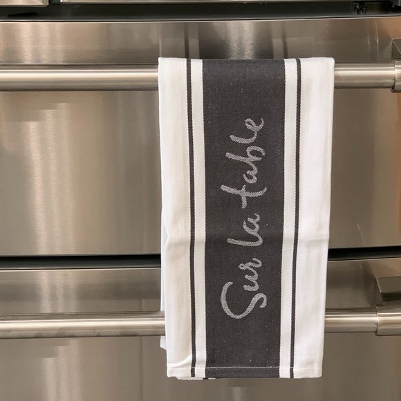 Sur La Table Logo Dish Towel (plus a little country tin house) NWT - Picture 2 of 13